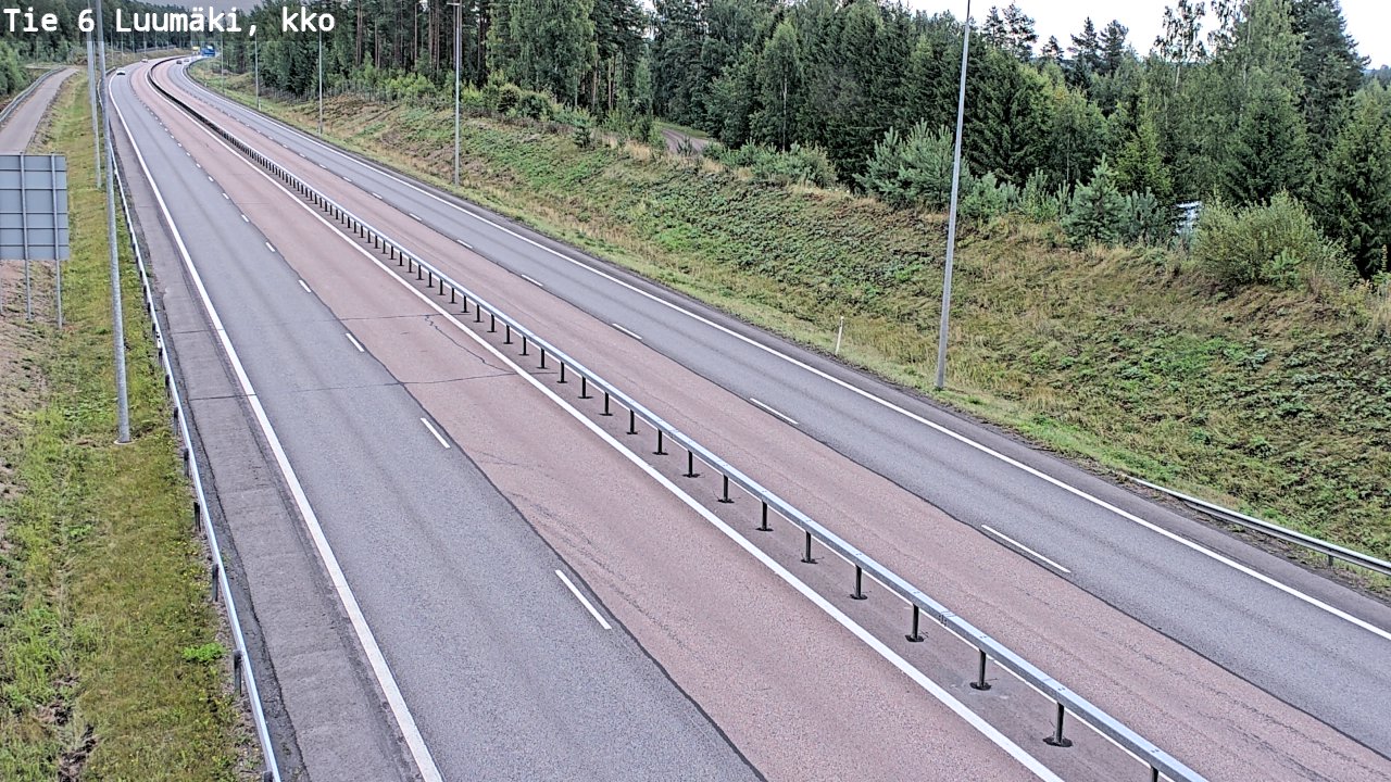 Kelikamerat Kuva Tie 6 Luumäki, kirkko, Luumäki, Etelä-Karjala