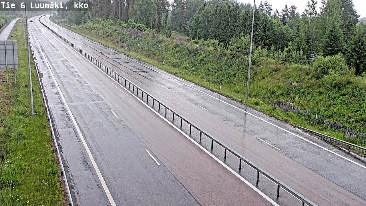 Kelikamerat Kuva Tie 6 Luumäki, kirkko, Luumäki, Etelä-Karjala