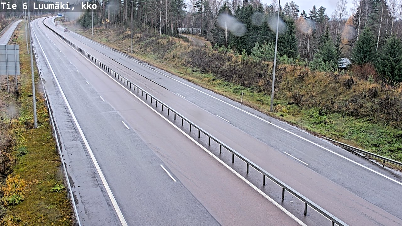 Weather Camera Image Road 6 Luumäki, kirkko, Luumäki, Etelä-Karjala