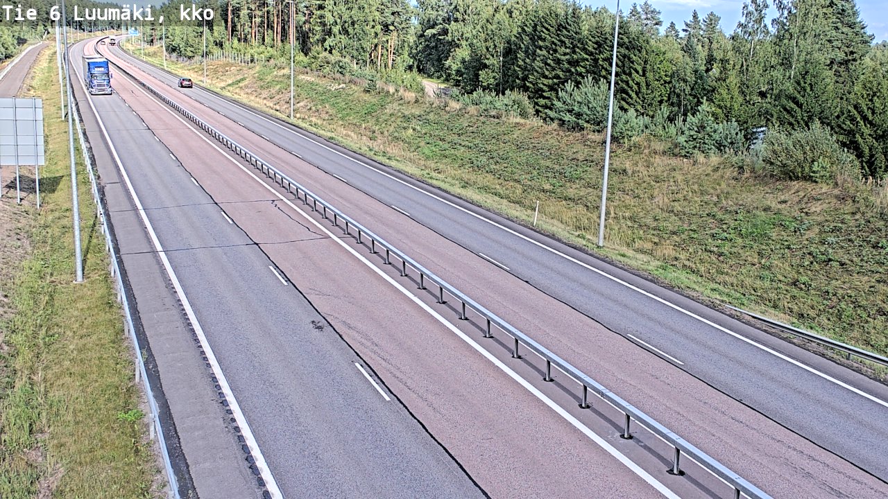 Kelikamerat Kuva Tie 6 Luumäki, kirkko, Luumäki, Etelä-Karjala