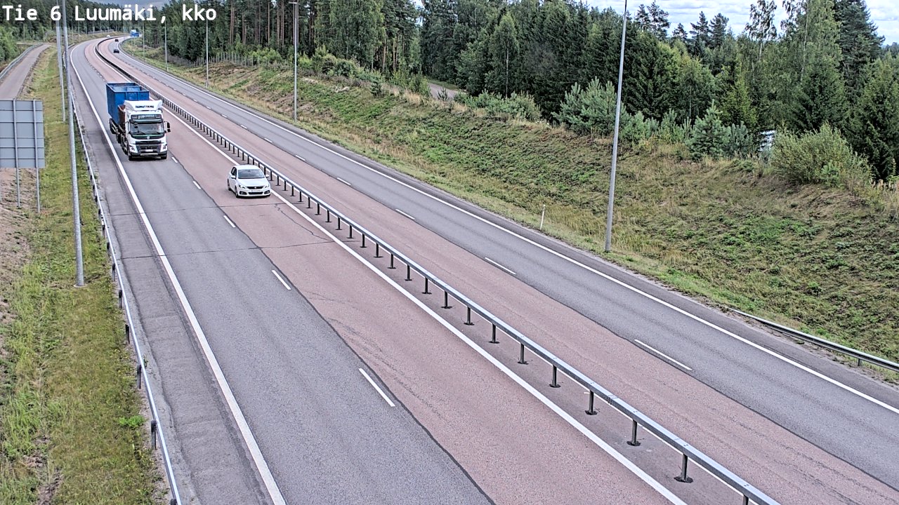 Kelikamerat Kuva Tie 6 Luumäki, kirkko, Luumäki, Etelä-Karjala
