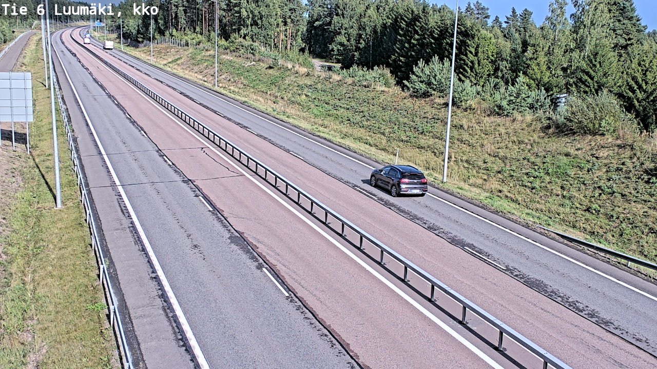Kelikamerat Kuva Tie 6 Luumäki, kirkko, Luumäki, Etelä-Karjala