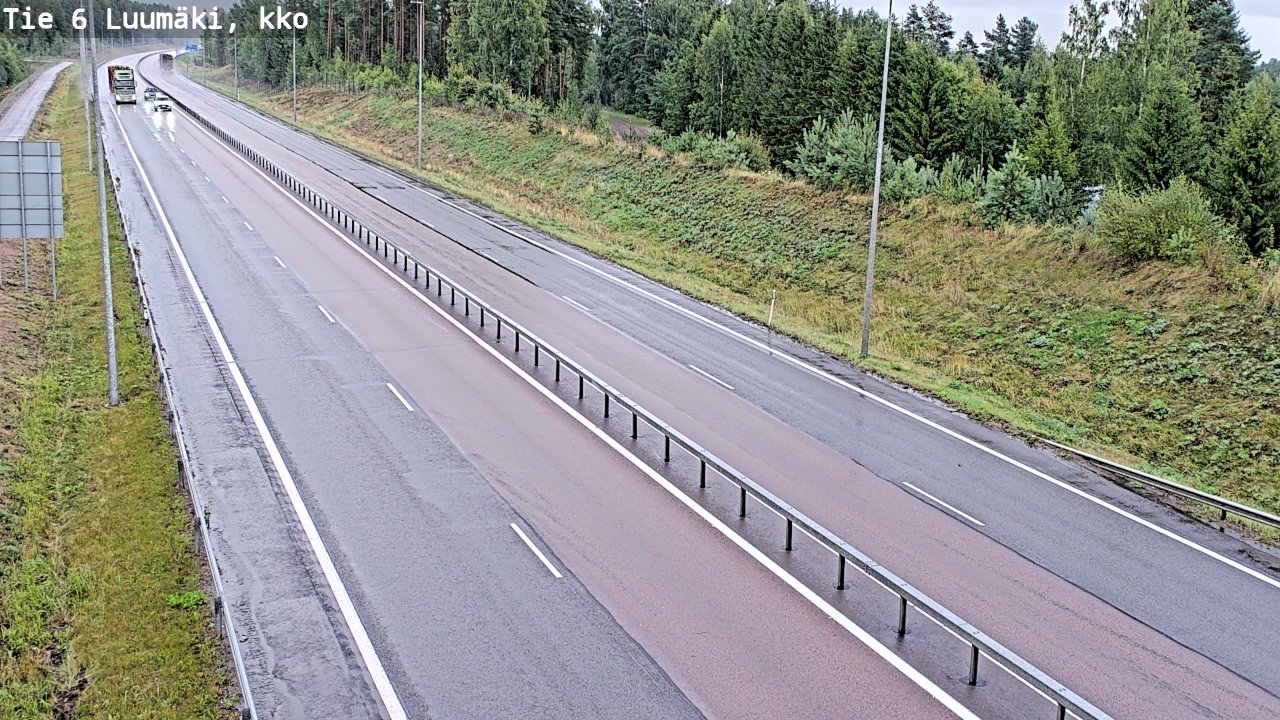 Kelikamerat Kuva Tie 6 Luumäki, kirkko, Luumäki, Etelä-Karjala
