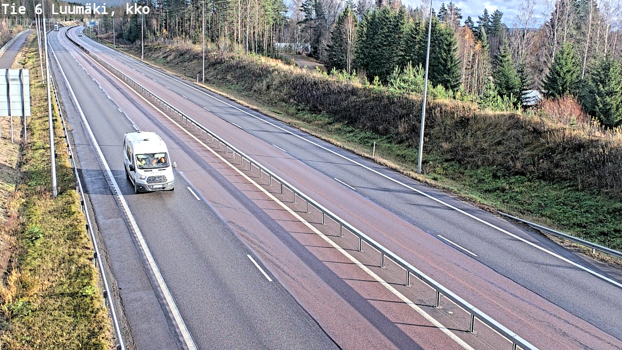 Kelikamerat Kuva Tie 6 Luumäki, kirkko, Luumäki, Etelä-Karjala