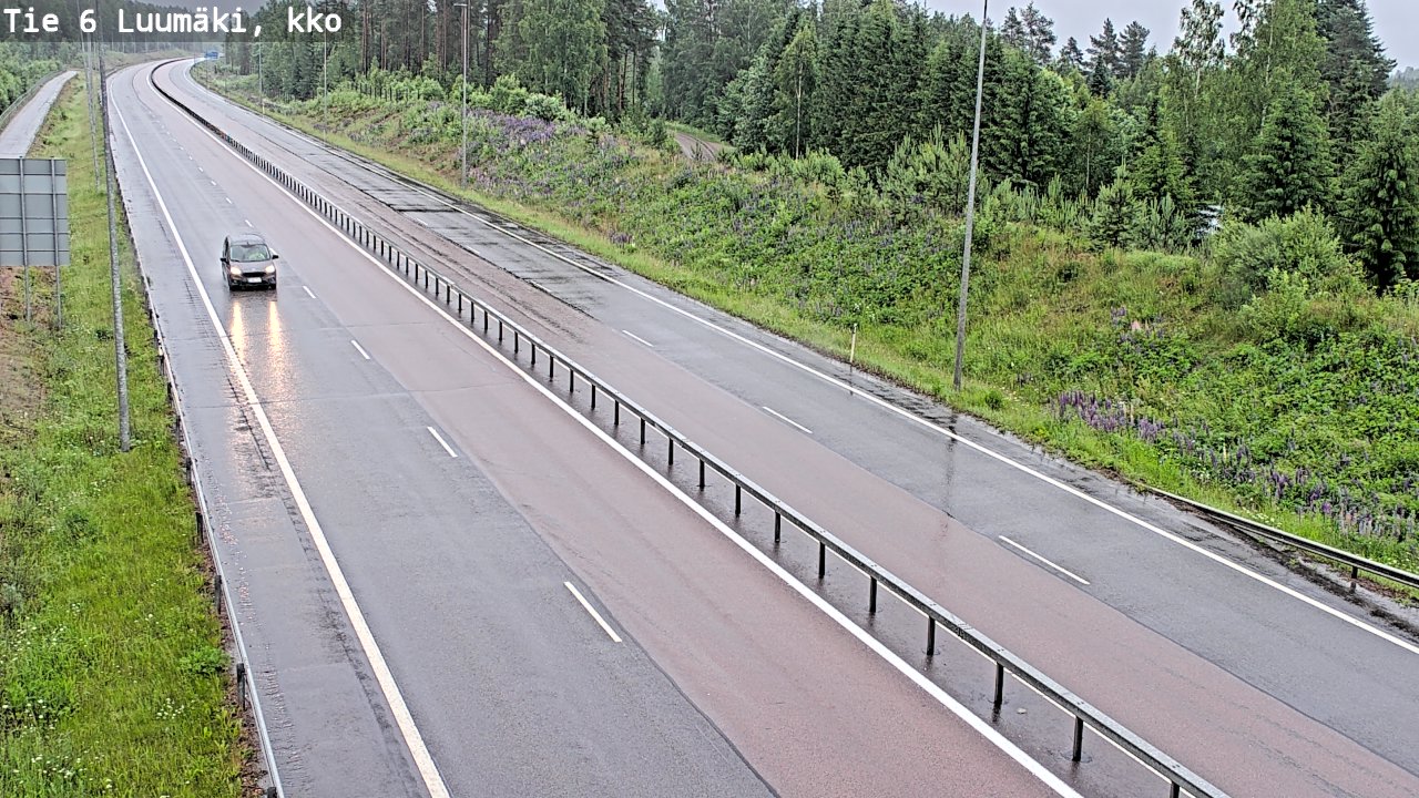 Kelikamerat Kuva Tie 6 Luumäki, kirkko, Luumäki, Etelä-Karjala