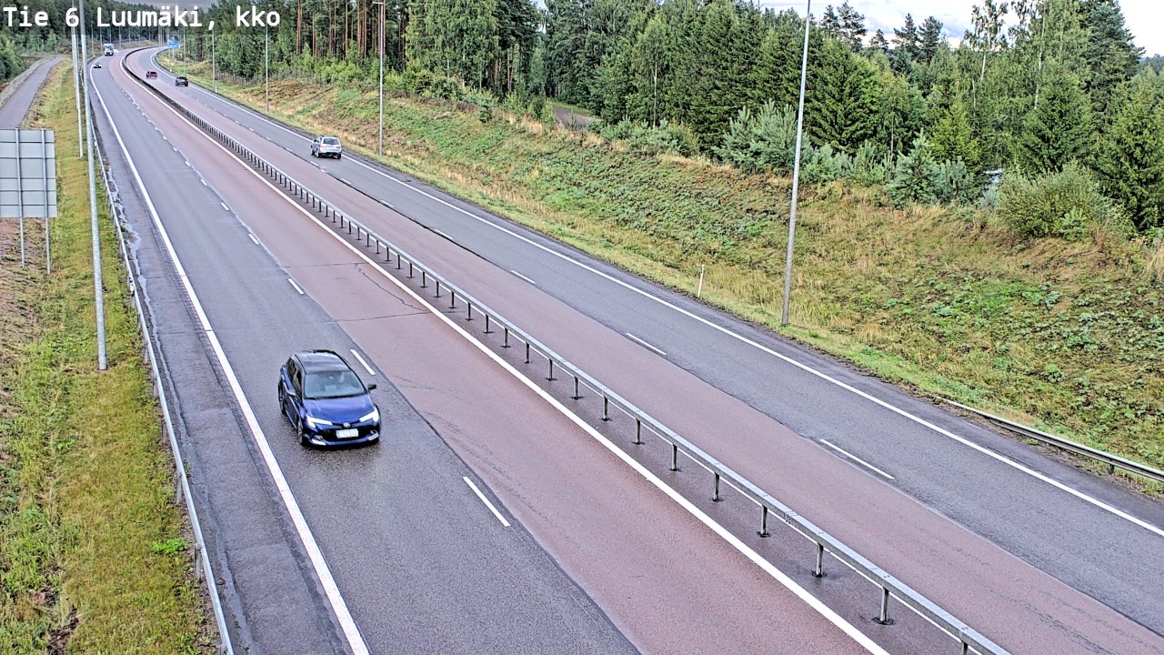 Kelikamerat Kuva Tie 6 Luumäki, kirkko, Luumäki, Etelä-Karjala