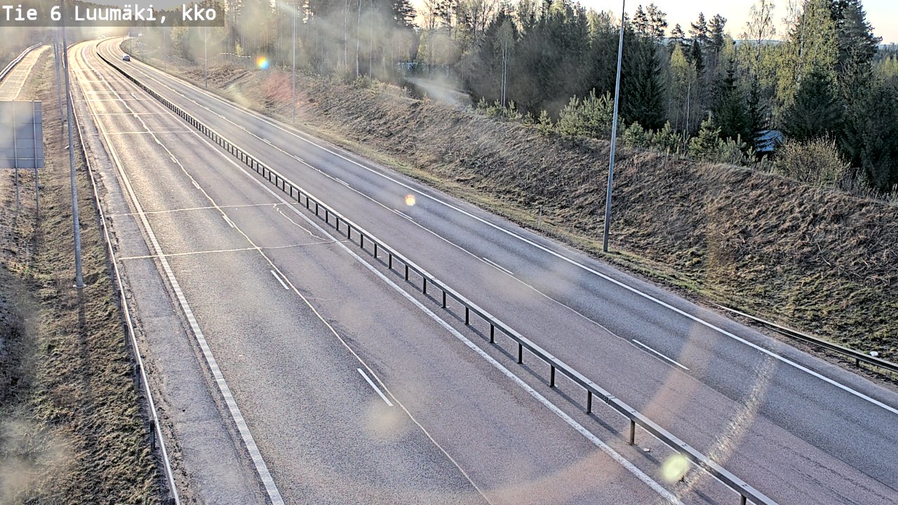 Weather Camera Image Road 6 Luumäki, kirkko, Luumäki, Etelä-Karjala