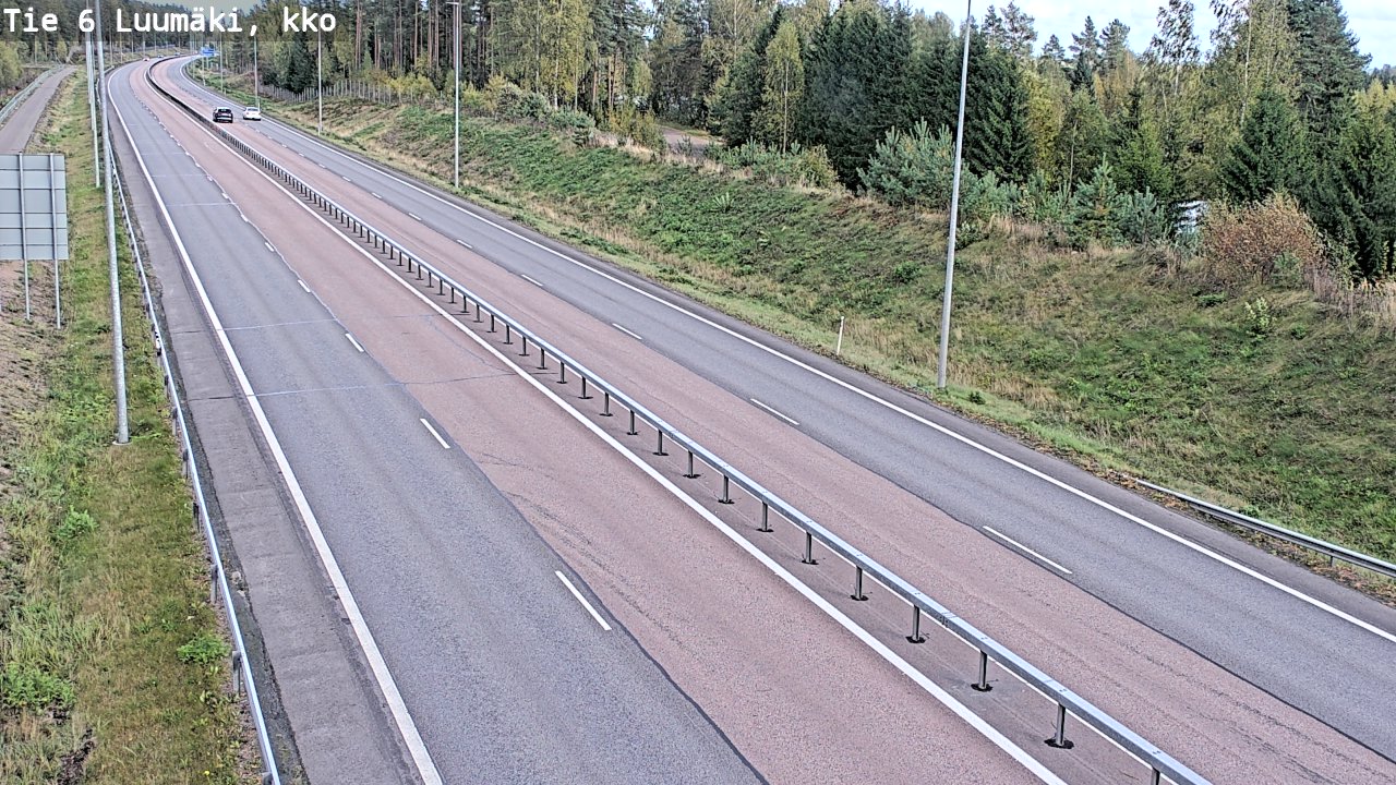 Weather Camera Image Road 6 Luumäki, kirkko, Luumäki, Etelä-Karjala