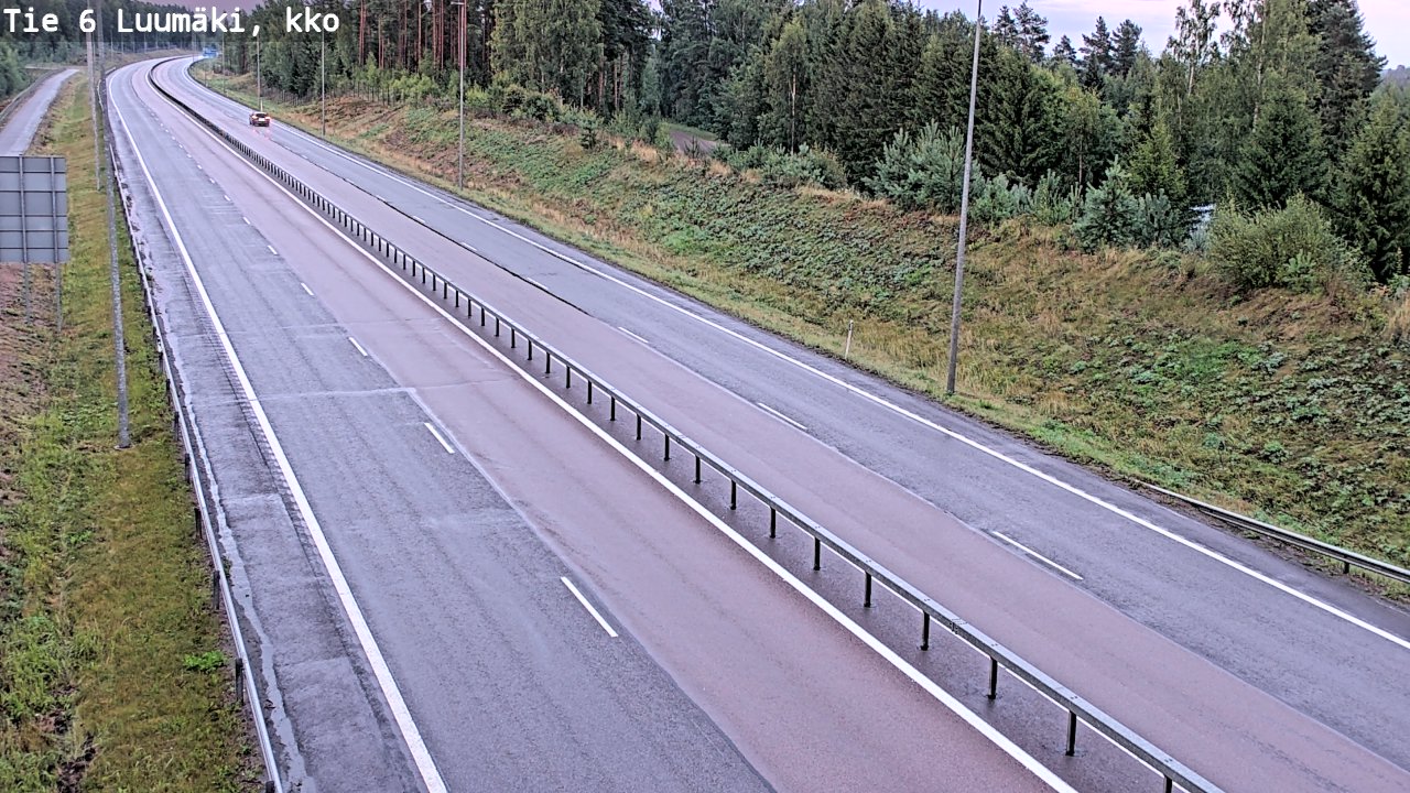Kelikamerat Kuva Tie 6 Luumäki, kirkko, Luumäki, Etelä-Karjala