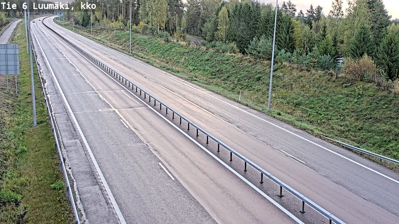 Weather Camera Image Road 6 Luumäki, kirkko, Luumäki, Etelä-Karjala