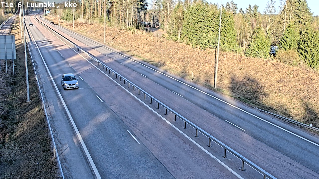 Weather Camera Image Väg 6 Luumäki, kirkko, Luumäki, Etelä-Karjala