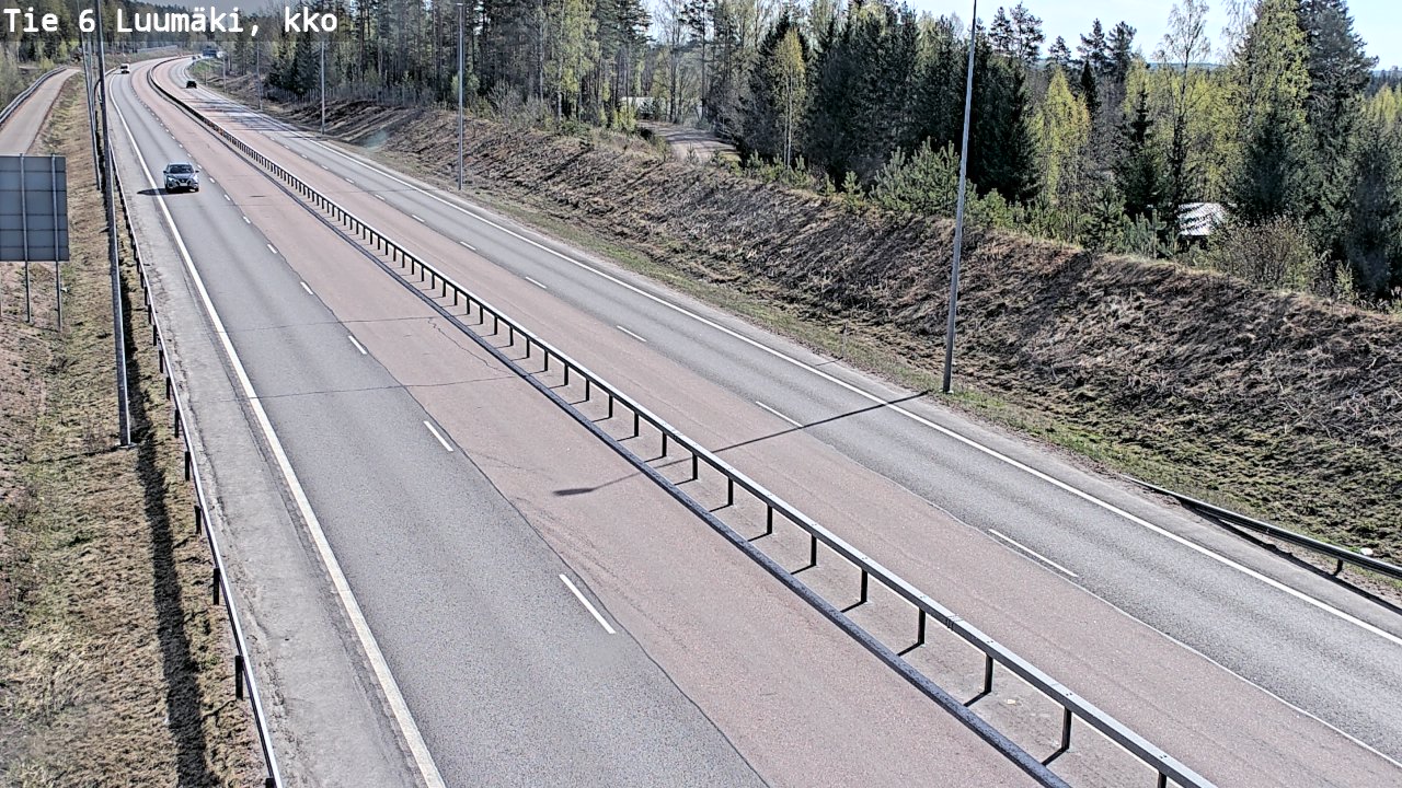 Weather Camera Image Road 6 Luumäki, kirkko, Luumäki, Etelä-Karjala
