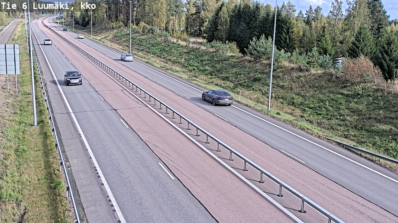 Weather Camera Image Road 6 Luumäki, kirkko, Luumäki, Etelä-Karjala