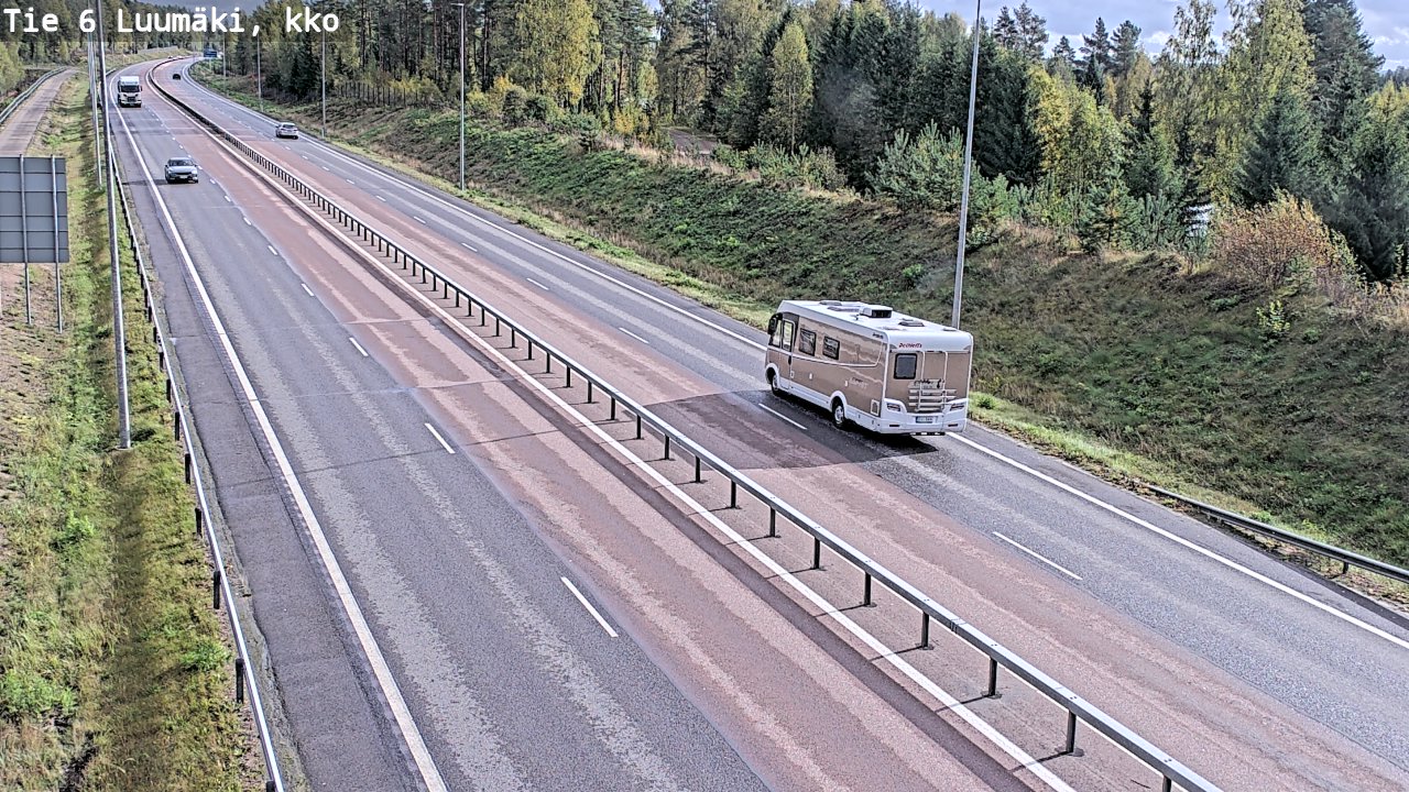 Weather Camera Image Road 6 Luumäki, kirkko, Luumäki, Etelä-Karjala