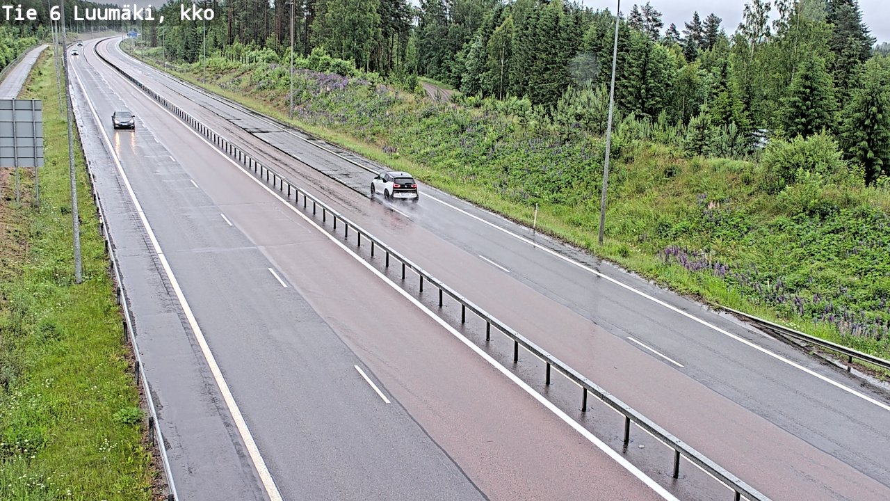 Weather Camera Image Road 6 Luumäki, kirkko, Luumäki, Etelä-Karjala