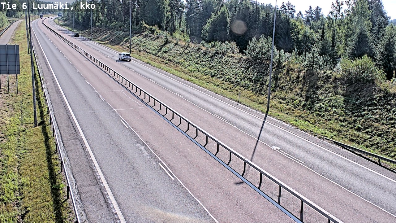 Kelikamerat Kuva Tie 6 Luumäki, kirkko, Luumäki, Etelä-Karjala
