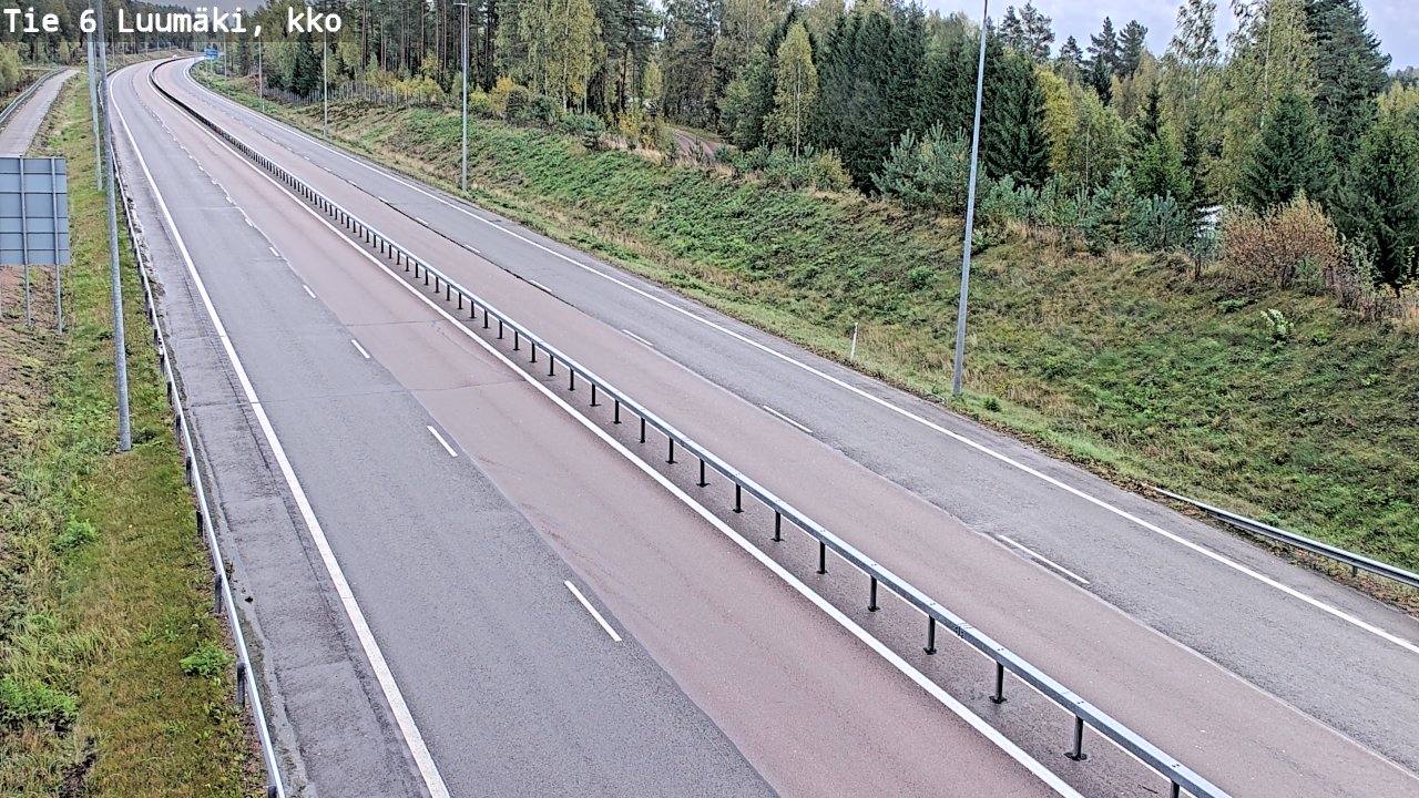 Weather Camera Image Road 6 Luumäki, kirkko, Luumäki, Etelä-Karjala