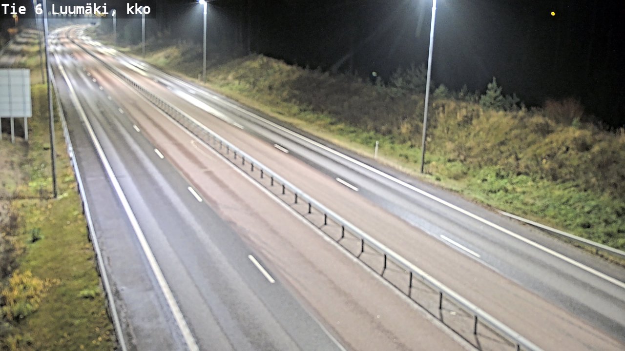 Weather Camera Image Väg 6 Luumäki, kirkko, Luumäki, Etelä-Karjala