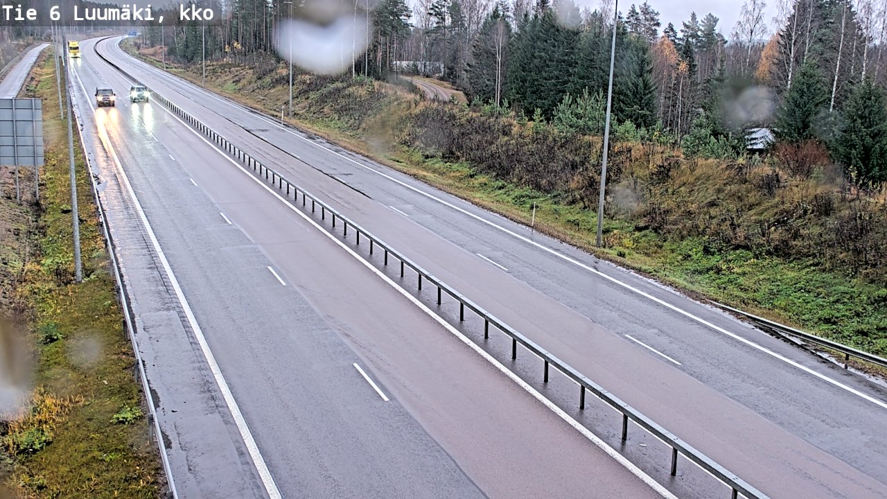 Weather Camera Image Road 6 Luumäki, kirkko, Luumäki, Etelä-Karjala