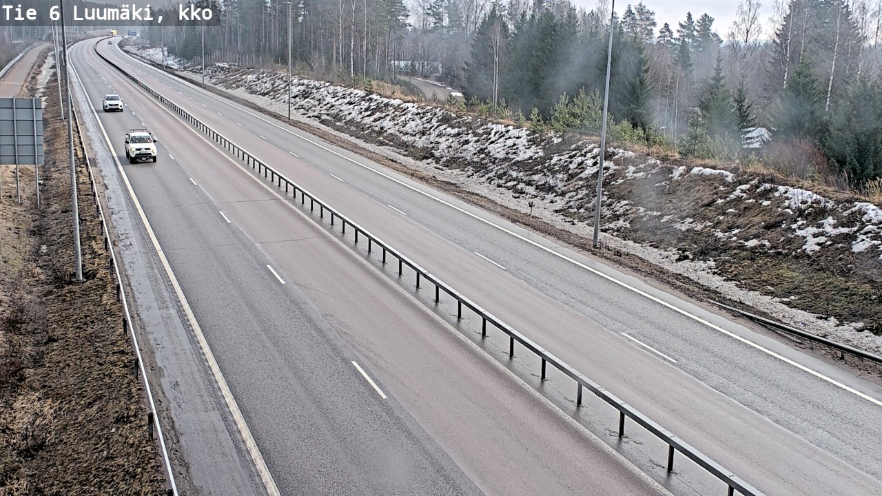 Weather Camera Image Väg 6 Luumäki, kirkko, Luumäki, Etelä-Karjala