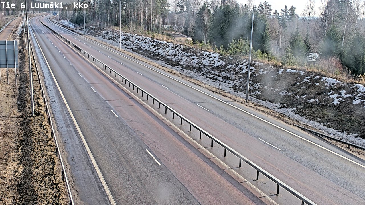 Weather Camera Image Väg 6 Luumäki, kirkko, Luumäki, Etelä-Karjala