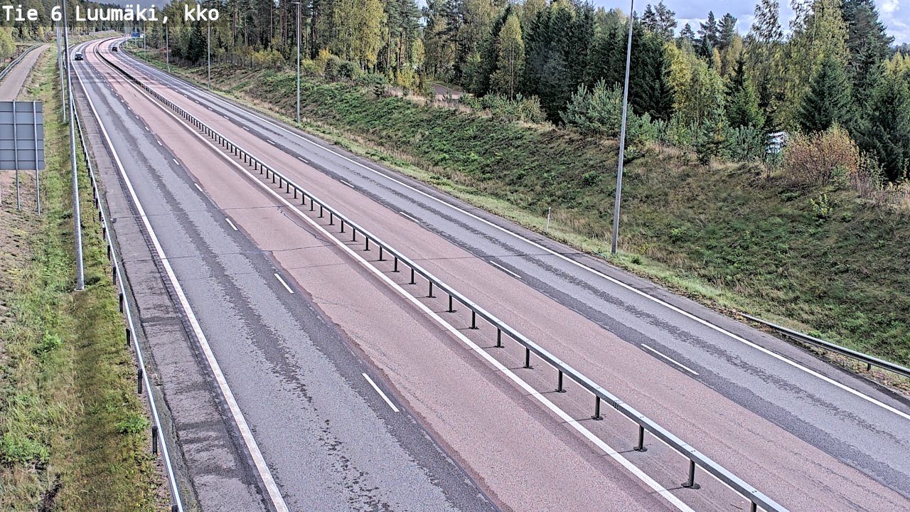 Weather Camera Image Road 6 Luumäki, kirkko, Luumäki, Etelä-Karjala