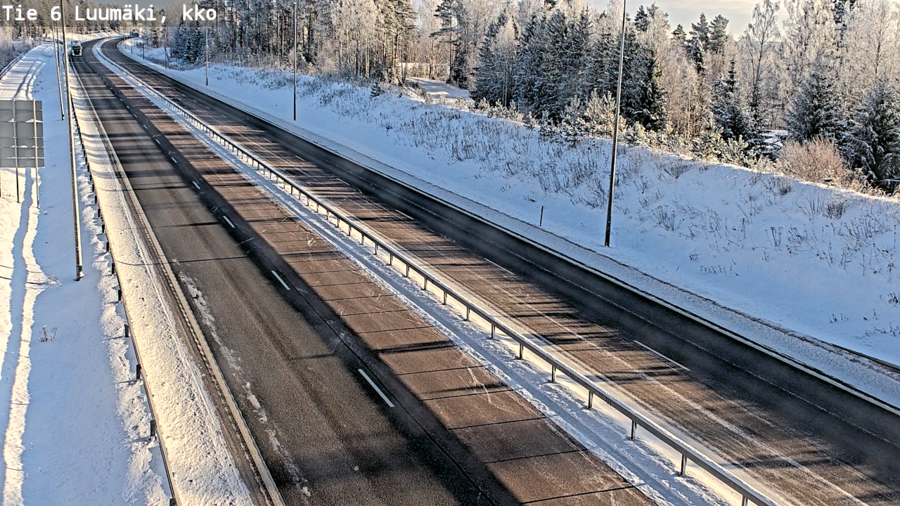 Weather Camera Image Road 6 Luumäki, kirkko, Luumäki, Etelä-Karjala