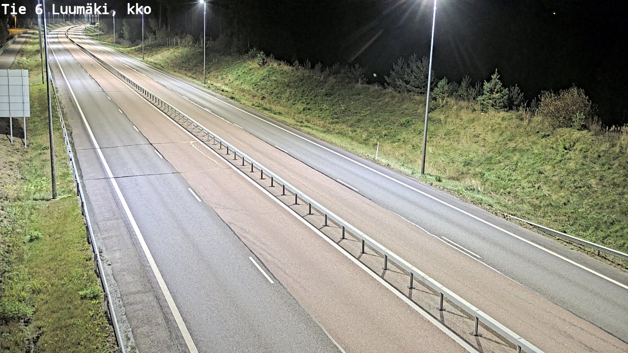 Weather Camera Image Road 6 Luumäki, kirkko, Luumäki, Etelä-Karjala