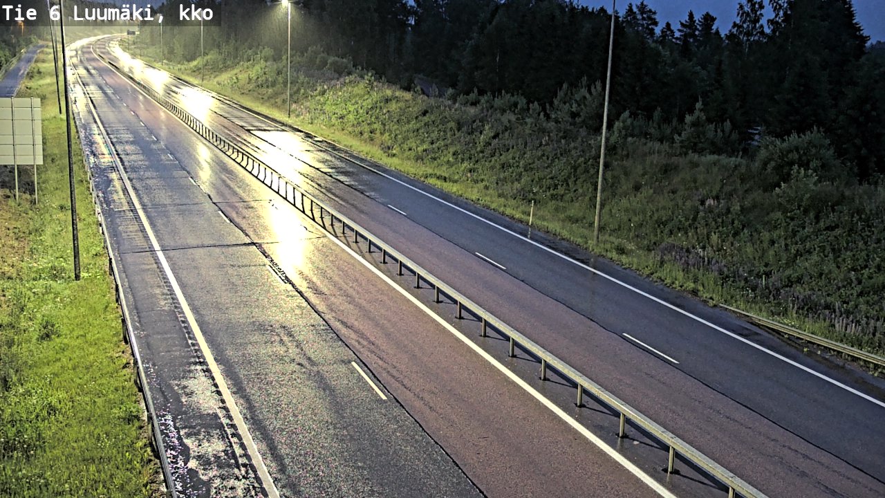Kelikamerat Kuva Tie 6 Luumäki, kirkko, Luumäki, Etelä-Karjala