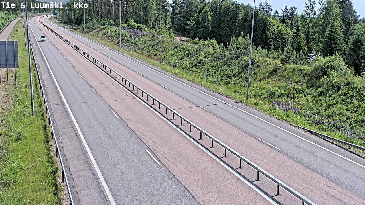 Kelikamerat Kuva Tie 6 Luumäki, kirkko, Luumäki, Etelä-Karjala