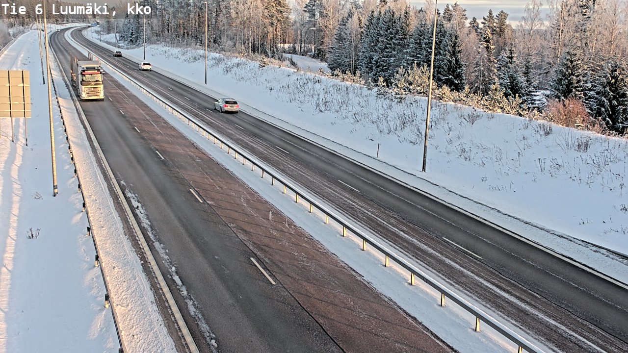 Kelikamerat Kuva Tie 6 Luumäki, kirkko, Luumäki, Etelä-Karjala