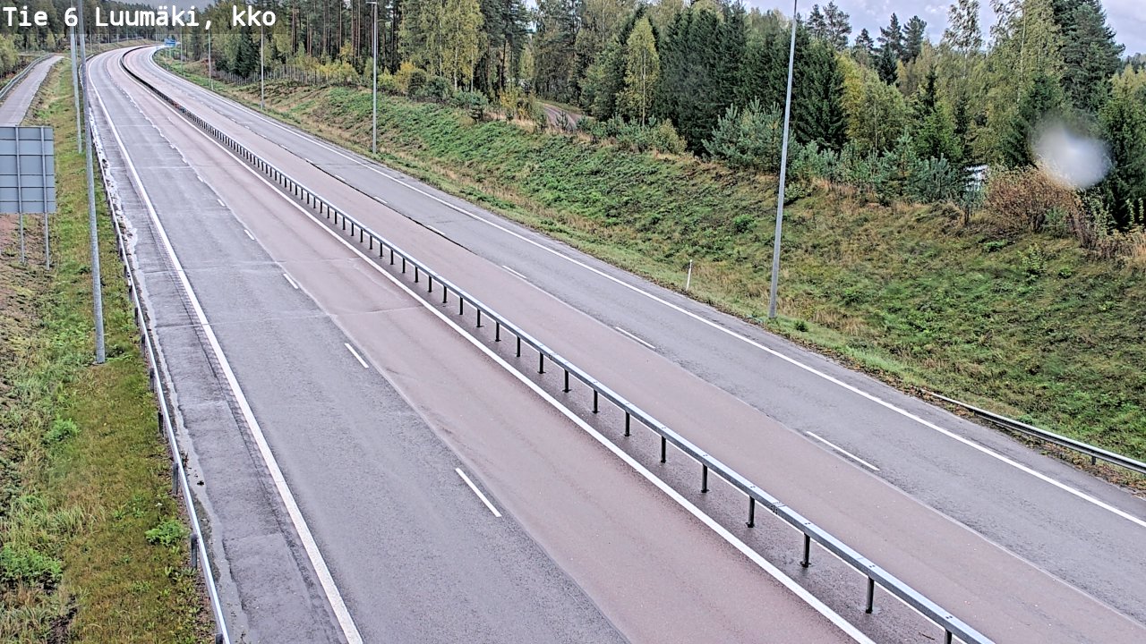 Weather Camera Image Road 6 Luumäki, kirkko, Luumäki, Etelä-Karjala