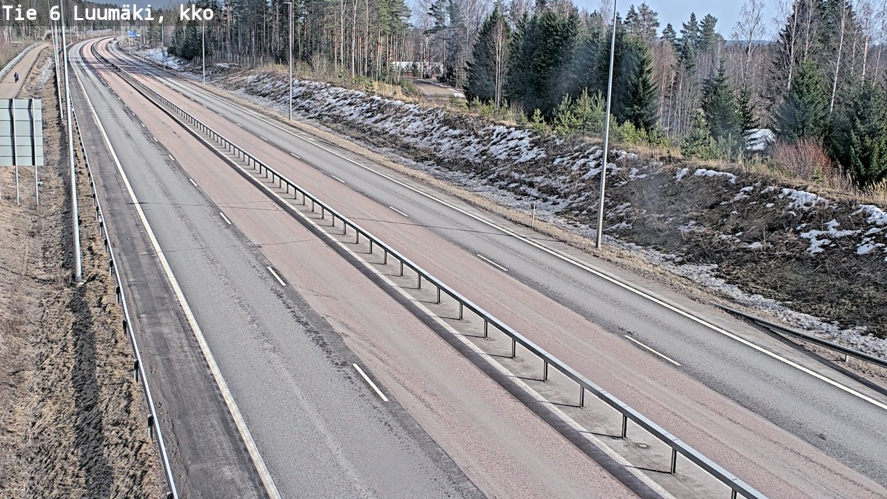Weather Camera Image Väg 6 Luumäki, kirkko, Luumäki, Etelä-Karjala