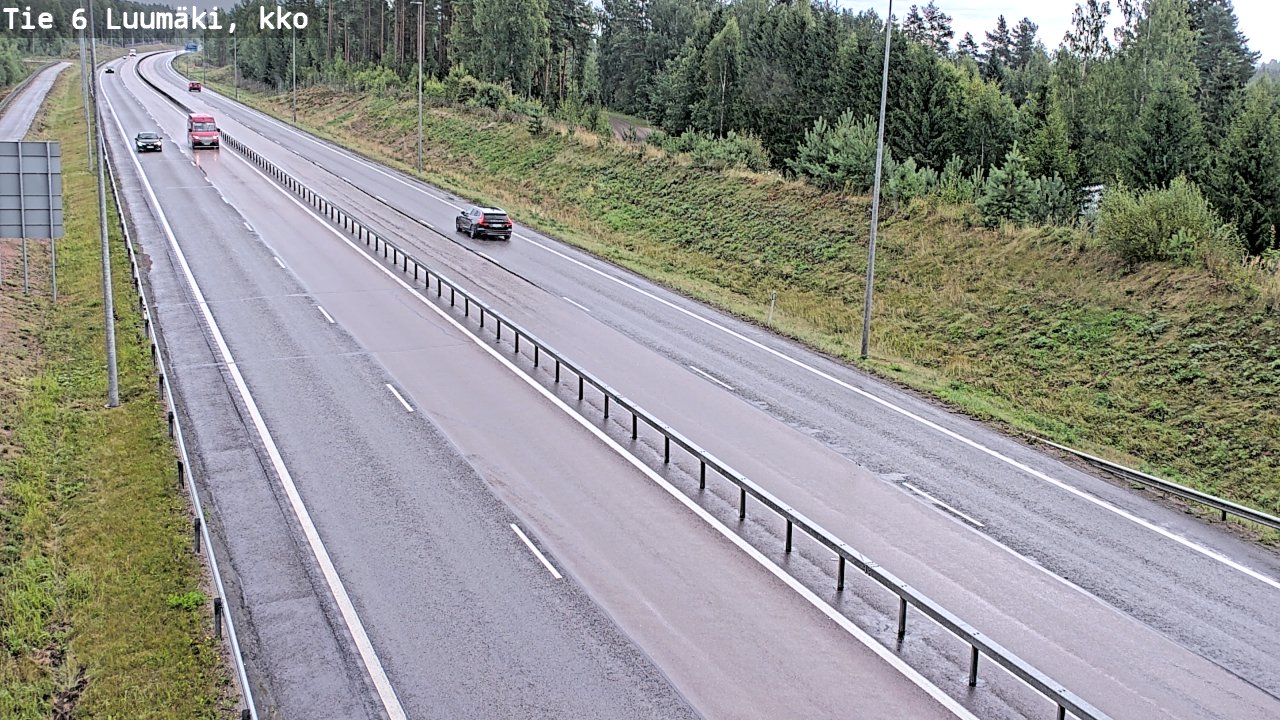 Kelikamerat Kuva Tie 6 Luumäki, kirkko, Luumäki, Etelä-Karjala