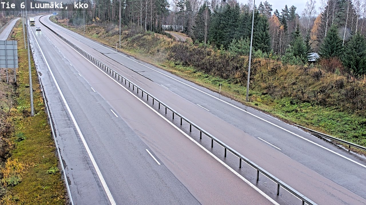 Weather Camera Image Road 6 Luumäki, kirkko, Luumäki, Etelä-Karjala