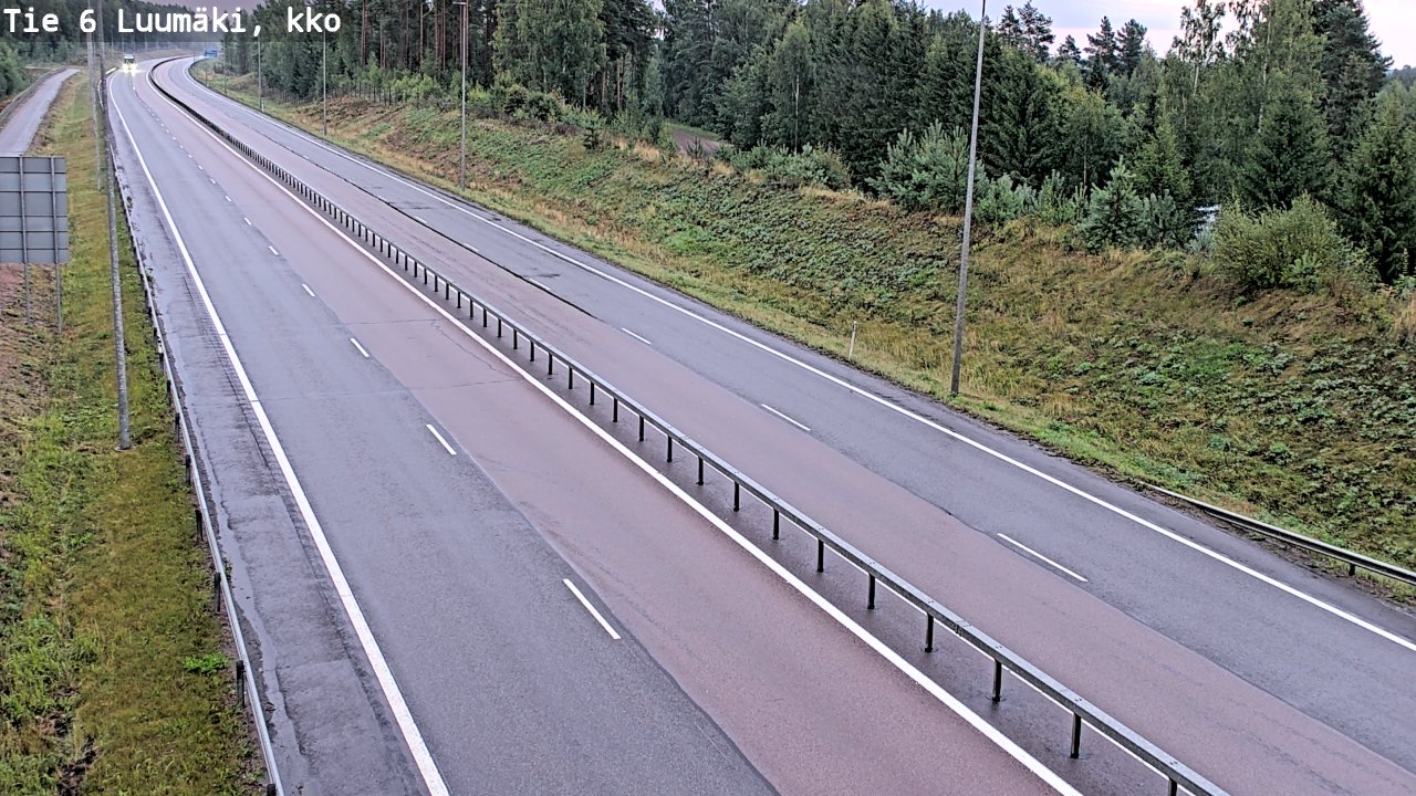 Kelikamerat Kuva Tie 6 Luumäki, kirkko, Luumäki, Etelä-Karjala