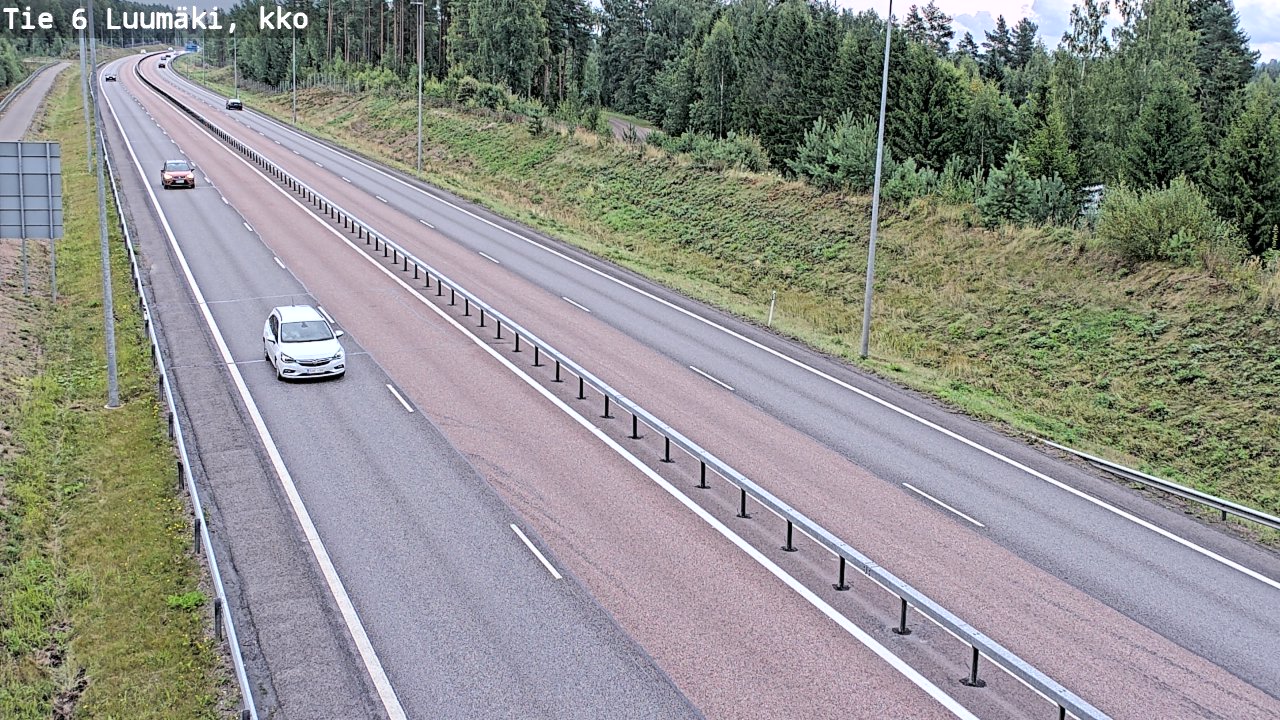 Weather Camera Image Road 6 Luumäki, kirkko, Luumäki, Etelä-Karjala