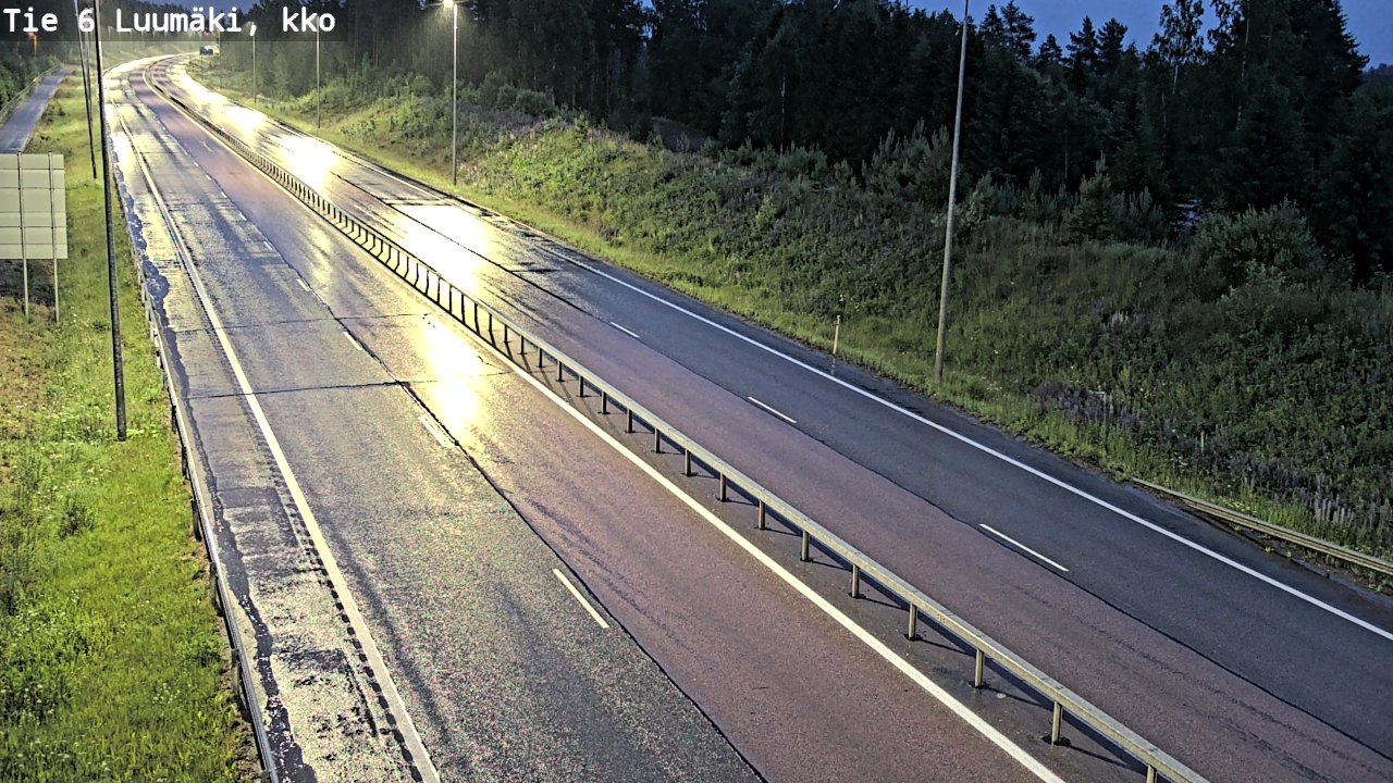 Kelikamerat Kuva Tie 6 Luumäki, kirkko, Luumäki, Etelä-Karjala