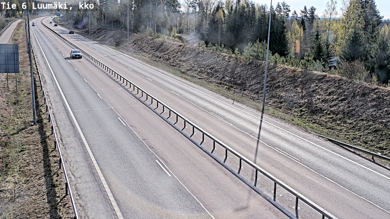 Weather Camera Image Väg 6 Luumäki, kirkko, Luumäki, Etelä-Karjala