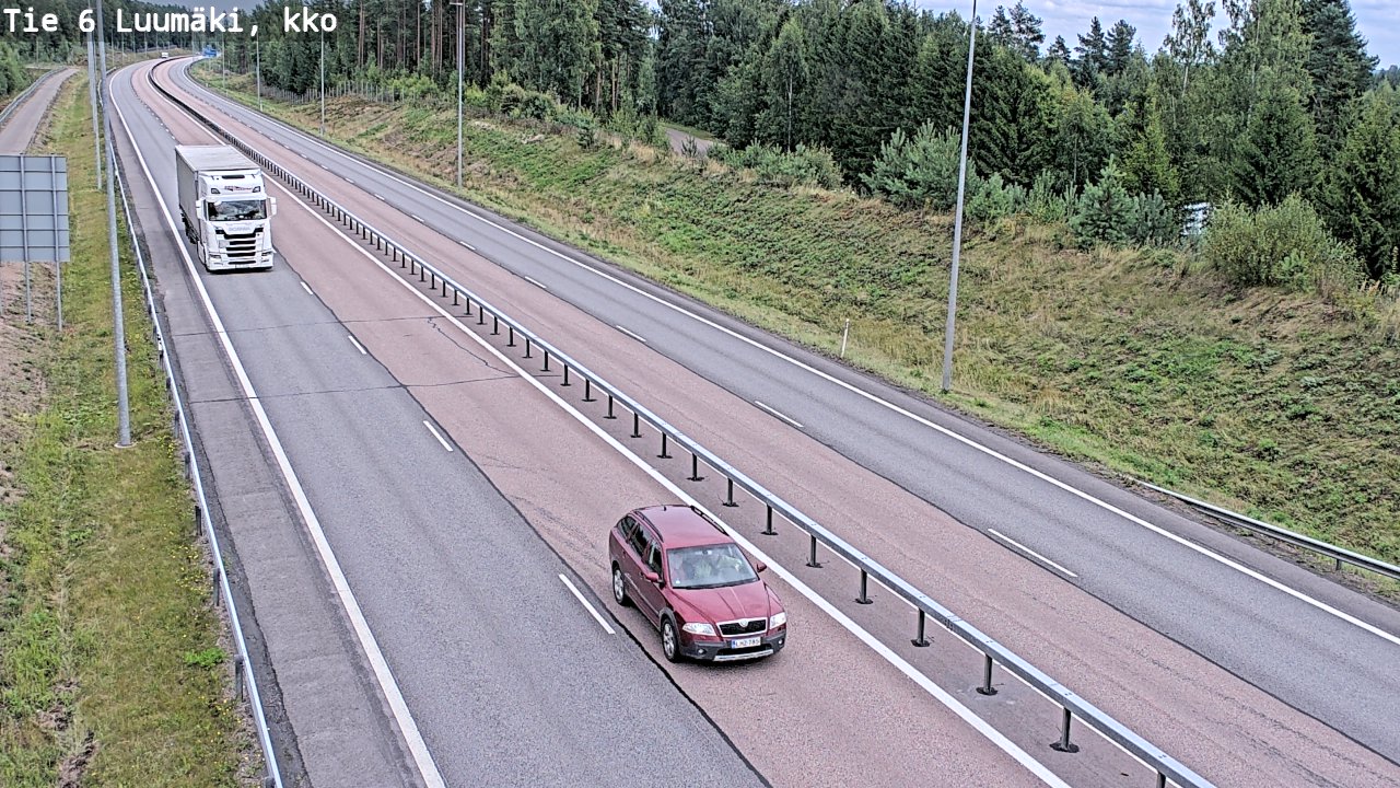 Weather Camera Image Road 6 Luumäki, kirkko, Luumäki, Etelä-Karjala