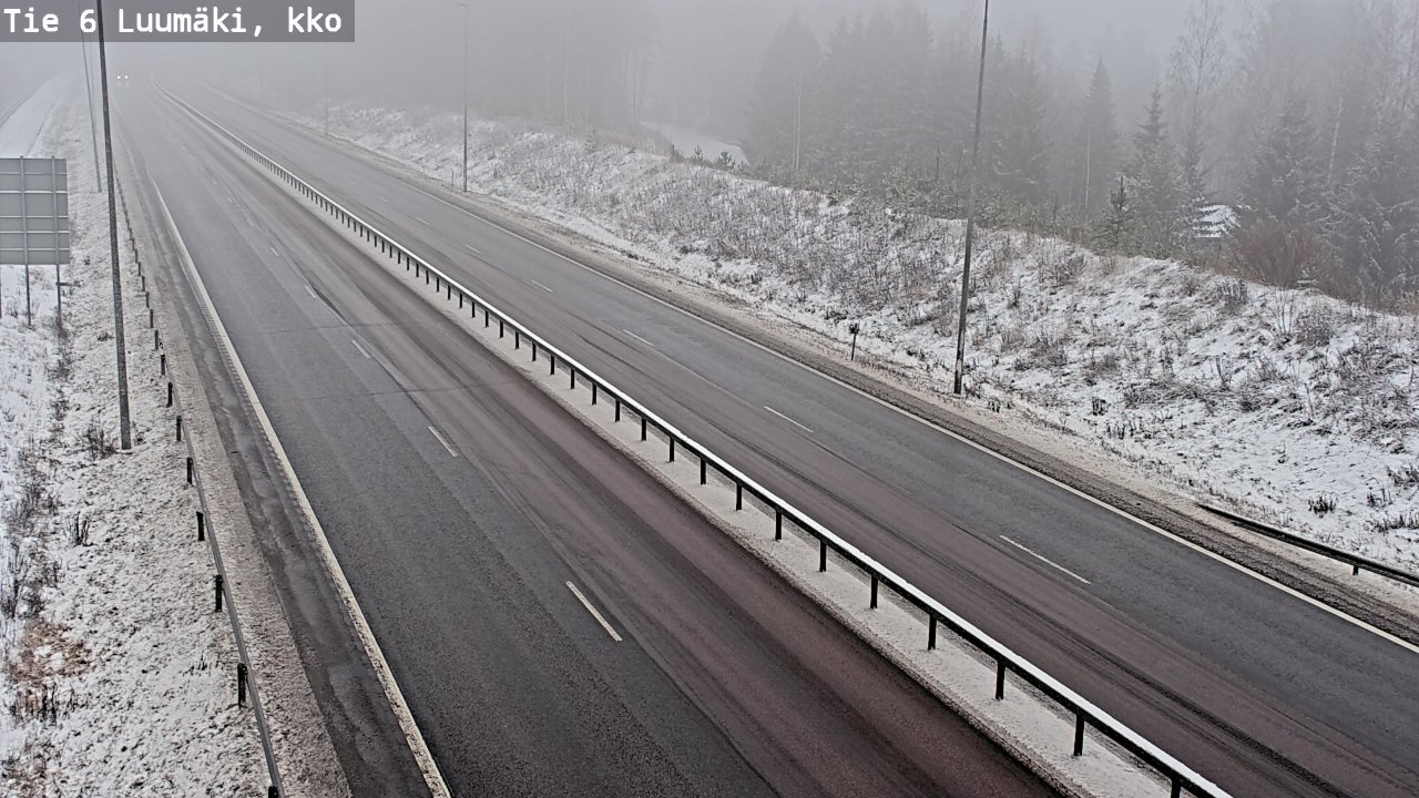 Weather Camera Image Road 6 Luumäki, kirkko, Luumäki, Etelä-Karjala