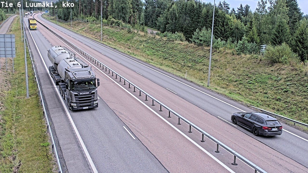 Weather Camera Image Road 6 Luumäki, kirkko, Luumäki, Etelä-Karjala
