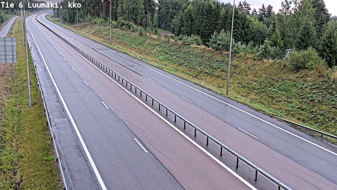 Kelikamerat Kuva Tie 6 Luumäki, kirkko, Luumäki, Etelä-Karjala