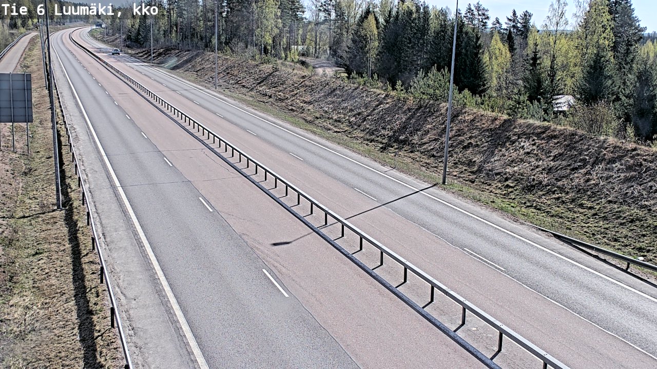 Weather Camera Image Road 6 Luumäki, kirkko, Luumäki, Etelä-Karjala