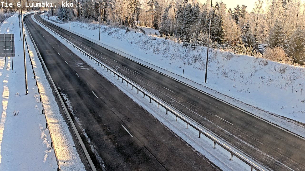 Weather Camera Image Road 6 Luumäki, kirkko, Luumäki, Etelä-Karjala