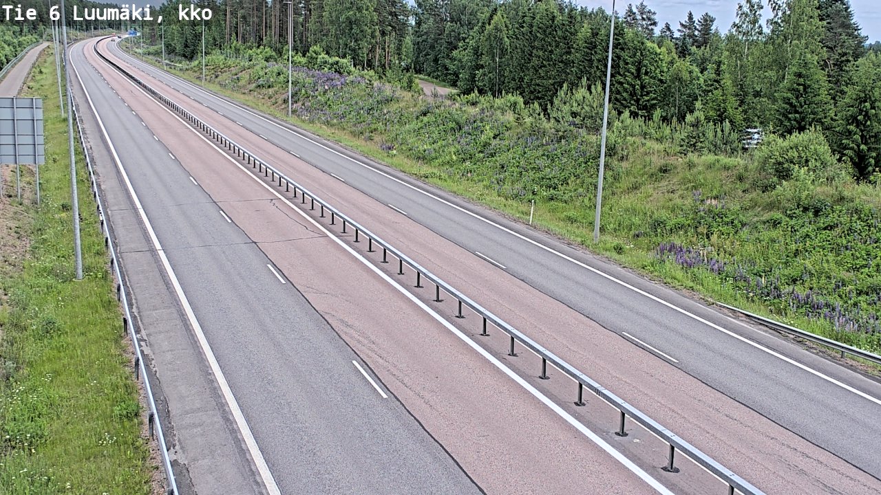 Kelikamerat Kuva Tie 6 Luumäki, kirkko, Luumäki, Etelä-Karjala