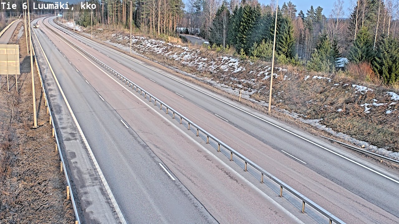 Weather Camera Image Road 6 Luumäki, kirkko, Luumäki, Etelä-Karjala