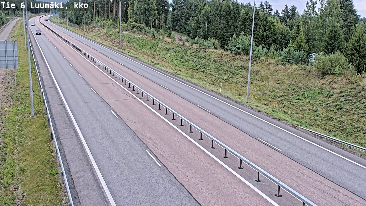 Weather Camera Image Road 6 Luumäki, kirkko, Luumäki, Etelä-Karjala
