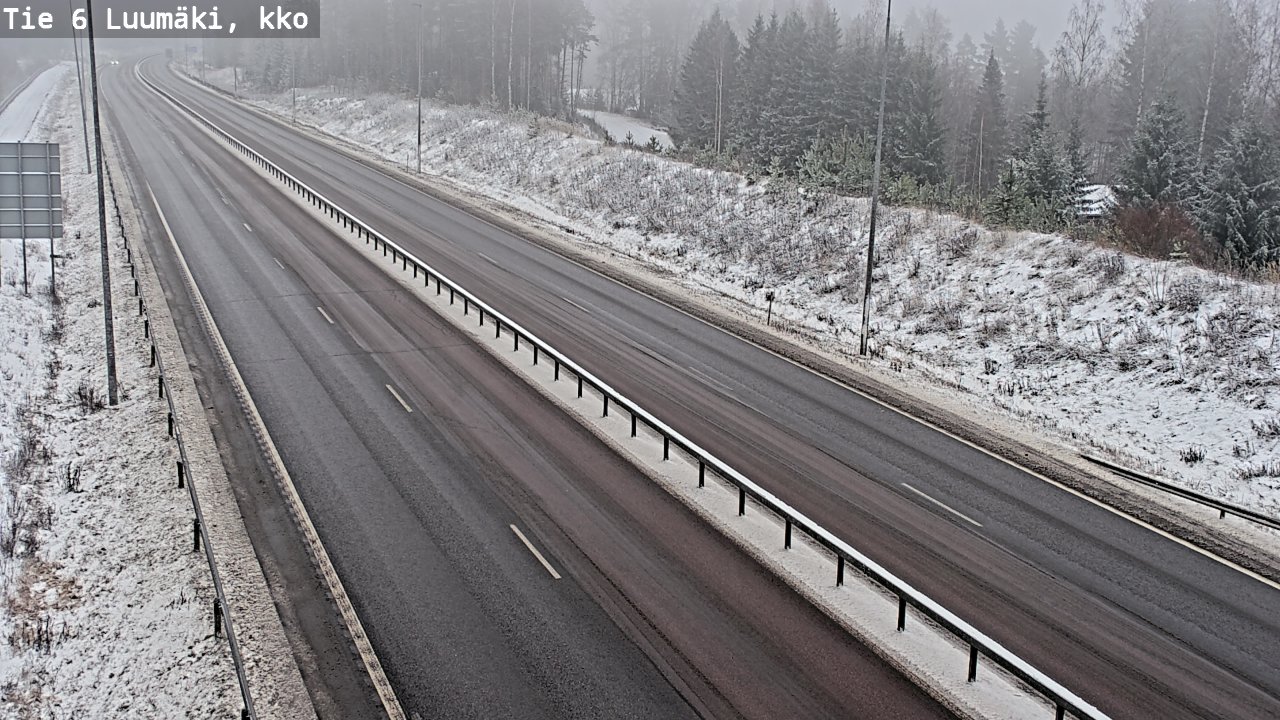 Weather Camera Image Road 6 Luumäki, kirkko, Luumäki, Etelä-Karjala
