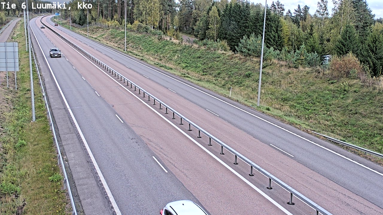 Weather Camera Image Road 6 Luumäki, kirkko, Luumäki, Etelä-Karjala